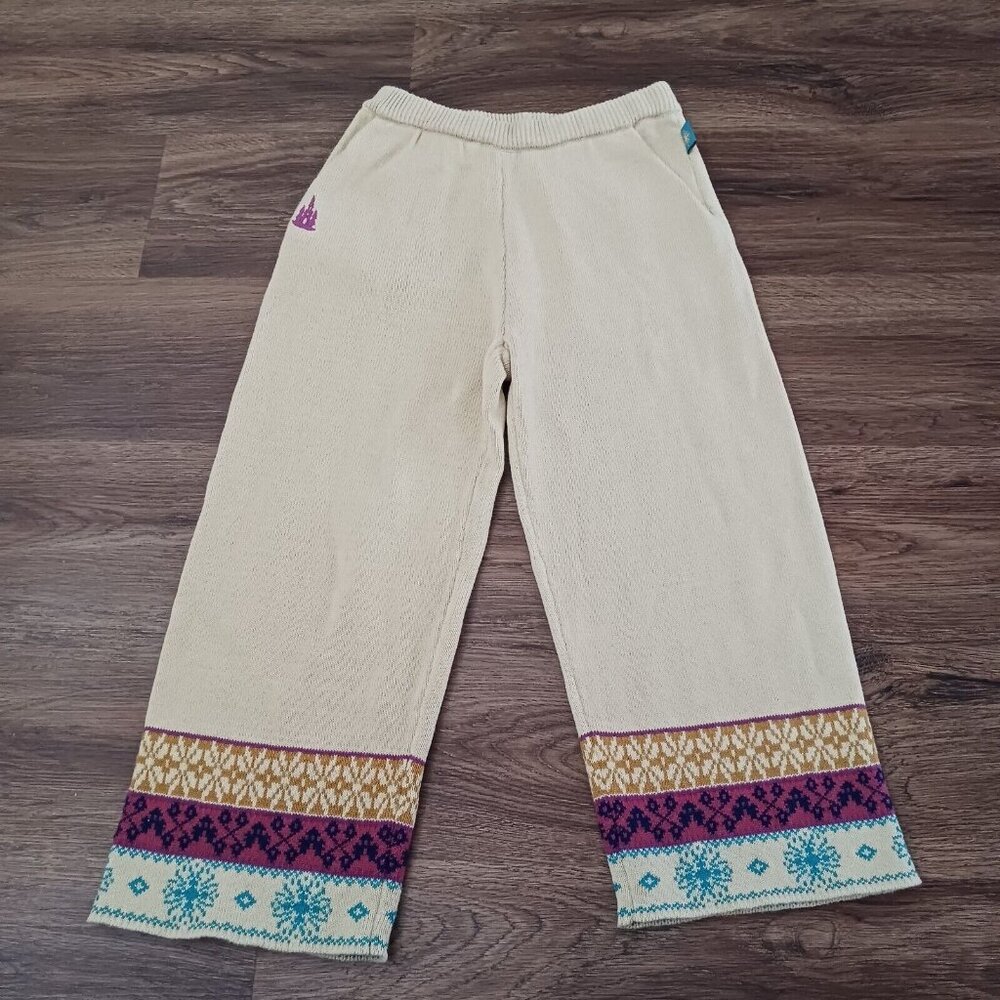 Disney Frozen Knit Pants Anna Elsa Princess Size 5-6 Girls